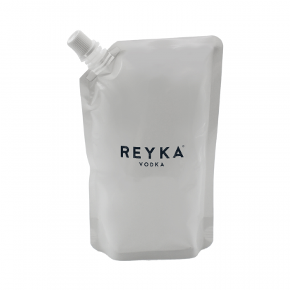 Printed Drink Pouch 17 oz - White